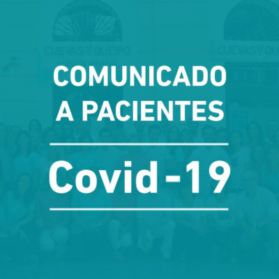 Aviso a pacientes - Covid 19 - Clínica Cuevas Queipo